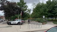A man has been rushed to hospital with serious injuries following a shooting at Trinity Bellwoods Park Tuesday morning. (Joshua Freeman/CP24)