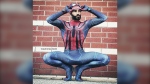 In these undated photos provided by Tyler Scott Hoover, a professional Spider-Man cosplayer and model, Hoover is pictured in the classic costume of the Marvel comic superhero. In August 2022, as the iconic character marks 60 years in the vast, imaginative world of comic books, movies and merchandise, fans like Hoover reflect on Spider-Man’s appeal across race, gender and nationality. (Tyler Scott Hoover via AP)
