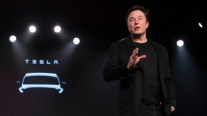 Tesla CEO Elon Musk speaks before unveiling the Model Y at the company's design studio on March 14, 2019, in Hawthorne, Calif. Musk is selling about 8 million Tesla shares worth nearly $7 billion as the billionaire looks to get his finances in order ahead of his court battle with Twitter. (AP Photo/Jae C. Hong, File)