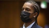 Rapper A$AP Rocky appeared in a Los Angeles Superior courtroom on Wednesday, Aug. 17, 2022, and pleaded not guilty to assault charges stemming from a Nov. 2021, run-in with a former friend in Hollywood. The rapper, whose real name is Rakim Mayers, remains free on $550,000 bond and is due back in court Nov. 2, 2022. (Irfan Khan/Los Angeles Times via AP, Pool)