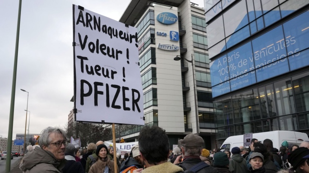 Anti-vax protest, Europe