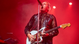 Win Butler of Arcade Fire performs at the Coachella Music & Arts Festival at Empire Polo Club on Friday, April 15, 2022, in Indio, Calif. (Photo by Amy Harris/Invision/AP) 