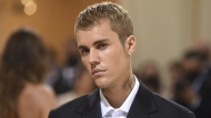 Justin Bieber attends The Metropolitan Museum of Art's Costume Institute benefit gala in New York on September 13, 2021. Bieber says he's pausing his Justice world tour for the second time, citing exhaustion. THE CANADIAN PRESS/AP, Invision - Evan Agostini