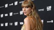 Taylor Swift attends an in conversation with Taylor Swift event on day two of the Toronto International Film Festival on Friday, Sept. 9, 2022, in Toronto. (Photo by Evan Agostini/Invision/AP)