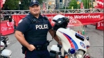 Constable Andrew Hong, who was fatally gunned down in Mississauga on Sept. 12, 2022, is pictured at the Toronto Waterfront Marathon in this undated photo. (Handout /Toronto police)