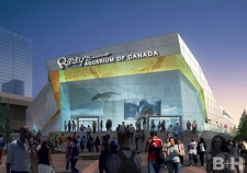 Renderings of the proposed aquarium at the foot of the CN Tower. (B+H Architects)