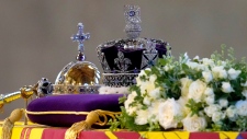 Queen Elizabeth coffin