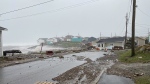 Some of the damage in Port aux Basques, Newfoundland and Labrador, caused by post tropical storm Fionais shown in this handout photo provided by Wreckhouse Press on Saturday, September 24, 2022. THE CANADIAN PRESS/HO-Wreckhouse Press-Rosalyn Roy 