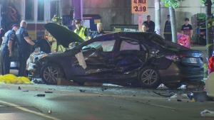 Two people people died late Sunday night in a crash in Hamilton's Corktown neighbourhood.