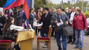 Referendum vote in Luhansk People's Republic