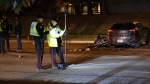Toronto police say a motorcyclist has died following a collision in Etobicoke. (Simon Sheehan/CP24)