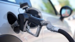 A motorist fills up with gasoline at a Shell station, Wednesday, June 8, 2022. (AP Photo/David Zalubowski) 