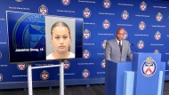 Insp. Rich Harris provides an update on a series of carjackings happening across the city on Oct. 4, 2022. (Francis Gibbs/CTV News)
