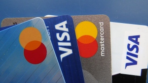 Credit cards as seen Thursday, July 1, 2021, in Orlando, Fla. THE CANADIAN PRESS/AP/John Raoux
