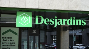 Desjardins bank signage is pictured in Ottawa on Wednesday Sept. 7, 2022. As the Bank of Canada's interest rate hikes weigh on housing affordability, a new report from Desjardins suggests some relief may be on the horizon. THE CANADIAN PRESS/Sean Kilpatrick