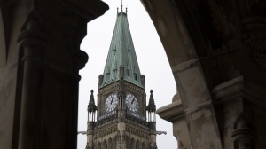 The Peace tower is seen on Parliament Hill, Tuesday, Sept. 20, 2022 in Ottawa. MPs unanimously passed legislation to temporarily double GST rebates to help low- and modest-income Canadians, and the bill will now be sent to the Senate.THE CANADIAN PRESS/Adrian Wyld