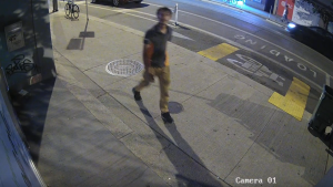 Police are looking for the man seen in this photo after a woman was sexually assaulted in the west end.