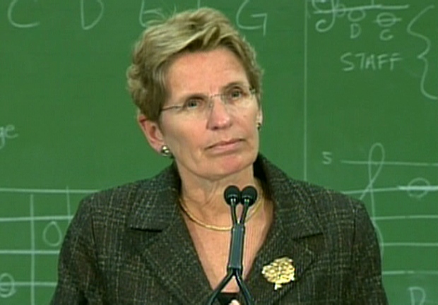 Ontario Education Minister Kathleen Wynne makes full-day kindergarten announcement, Tuesday, Jan. 12, 2010. 