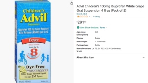 A pack of Advil is sold on Amazon for nearly $300 on Nov. 12, 2022. 