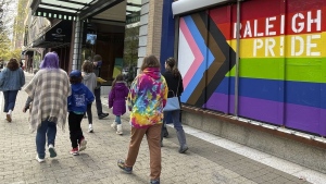 LGBTQ pride mural