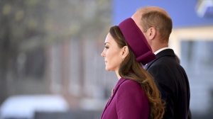 Britain's Prince William and Kate,
