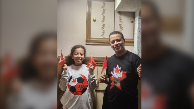custom Moroccan-Canadian soccer t-shirts