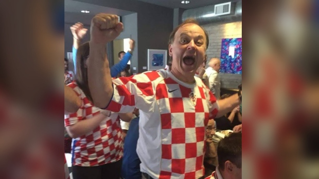 Croatian-Canadian Soccer fan Tony Sokic