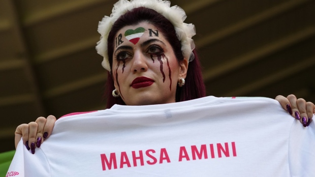 World Cup, Iran protester