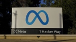 FILE - Meta's logo can be seen on a sign at the company's headquarters in Menlo Park, Calif., on Nov. 9, 2022. (AP Photo/Godofredo A. Vásquez, File)