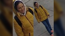 Images of a female suspect