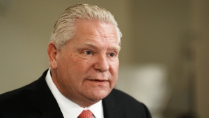 Ontario Premier Doug Ford attends a news conference at the Michener Institute of Education in Toronto, Thursday, Dec. 1, 2022. THE CANADIAN PRESS/Chris Young