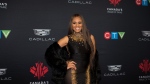 Deborah Cox, 2022 inductee, poses for a photograph on the red carpet for the 2022 Canadas Walk of Fame Gala in Toronto, on Saturday, December 3, 2022. THE CANADIAN PRESS/ Tijana Martin