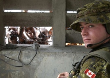 Canadian troops in Haiti.