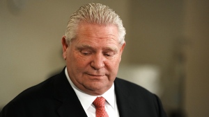 Ontario Premier Doug Ford attends a news conference at the Michener Institute of Education in Toronto, Thursday, Dec. 1, 2022. THE CANADIAN PRESS/Chris Young 