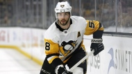 Pittsburgh Penguins' Kris Letang plays during the third period of an NHL hockey game against the Boston Bruins Saturday, April 16, 2022, in Boston. (AP Photo/Winslow Townson, File)