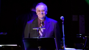 Angelo Badalamenti performs at the David Lynch Foundation Music Celebration at the Theatre at Ace Hotel on April 1, 2015, in Los Angeles.(Photo by Chris Pizzello/Invision/AP, File)