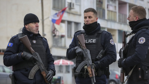 Kosovo police officers