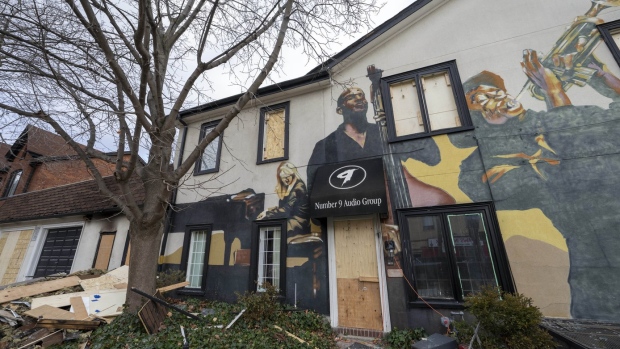Fire damage at Number 9 Audio Group