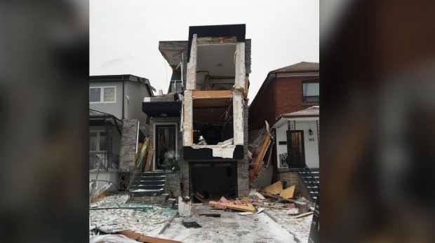 explosion at 171 Cedric Ave.