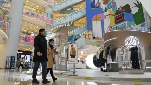 reopened shopping mall China
