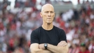 Toronto FC coach Bob Bradley is pictured before MLS action against Charlotte FC in Toronto on Saturday July 23, 2022. The process of roster building continues for Bradley as Toronto FC players report for medicals Friday ahead of Sunday’s departure for training camp in California. THE CANADIAN PRESS/Chris Young