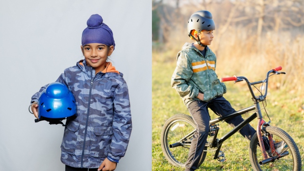 Madre de Ontario crea cascos para niños sij