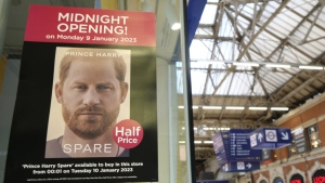 poster for Prince Harry's new book 'Spare' 