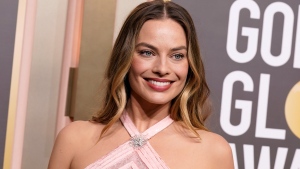 Margot Robbie arrives at the 80th annual Golden Globe Awards at the Beverly Hilton Hotel on Tuesday, Jan. 10, 2023, in Beverly Hills, Calif. (Photo by Jordan Strauss/Invision/AP)