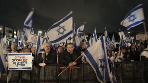 Israelis protest against the government