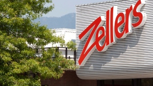A transport truck is seen outside a Zellers store on Thursday, July, 26, 2012. THE CANADIAN PRESS/Jonathan Hayward