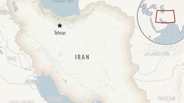 Iran with its capital, Tehran