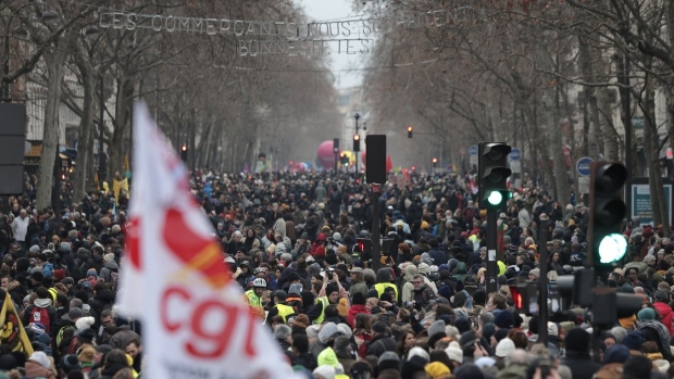 pension demonstration Paris