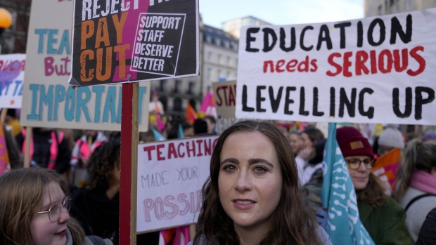 Striking teachers UK