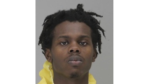 This image provided by Dallas County Jail shows Davion Irvin. Dallas police say Irvin, has been arrested, Thursday, Feb. 2, 2023, in the case of the two monkeys that were taken from the Dallas Zoo after he was spotted near the animal exhibits at an aquarium in the city. (Dallas County Jail via AP)